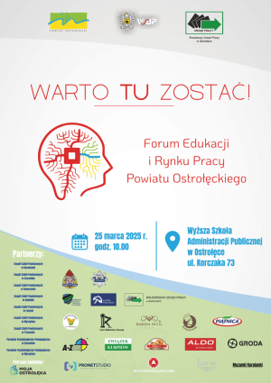 Warto tu zostać - plakat promocyjny
