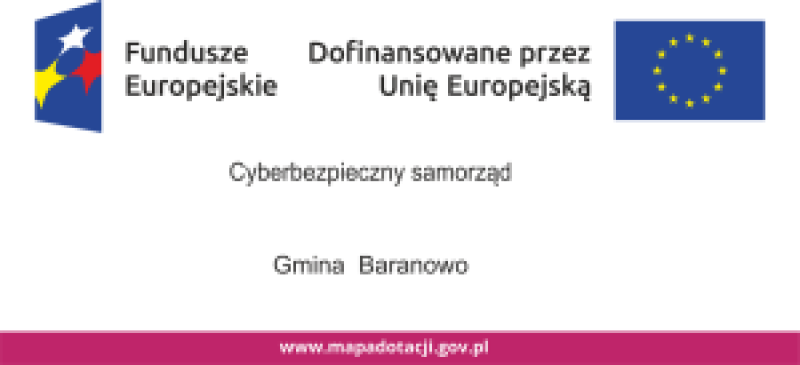 Plakat informacyjny projektu "Cyberbezpieczny samorząd"