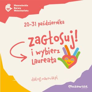 Mazowieckie Barwy Wolontariatu - plakat konkursu