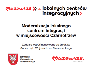 Mazowsze dla lokalnych centrów integracyjnych 2025 - plakat informacyjny