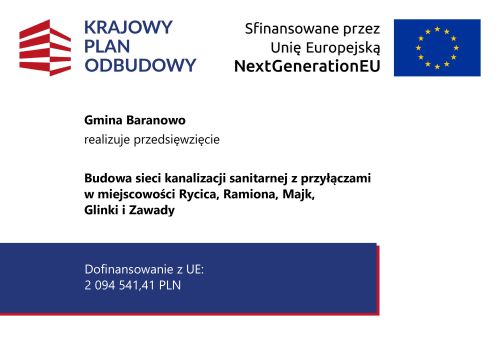 Plakat promocyjny inwestycji z KPO