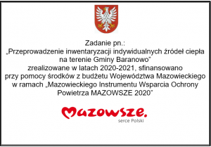 Przeprowadzenie inwentaryzacji indywidualnych źródeł ciepła na terenie Gminy Baranowo