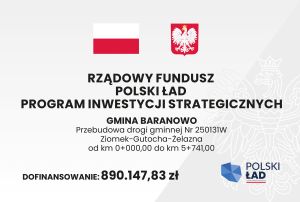 Tablica informacyjna dofinansowanie Polski Ład