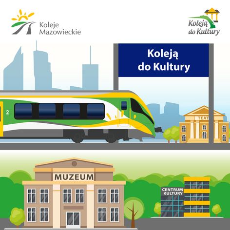 Koleją do kultury - baner reklamowy