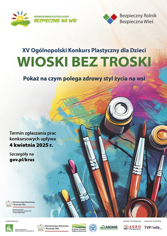 XV Ogólnopolski Konkurs Plastyczny dla Dzieci „Wioski bez troski”! - plakat