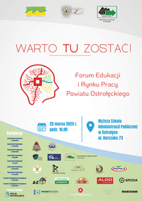 WARTO TU ZOSTAĆ - plakat promocyjny