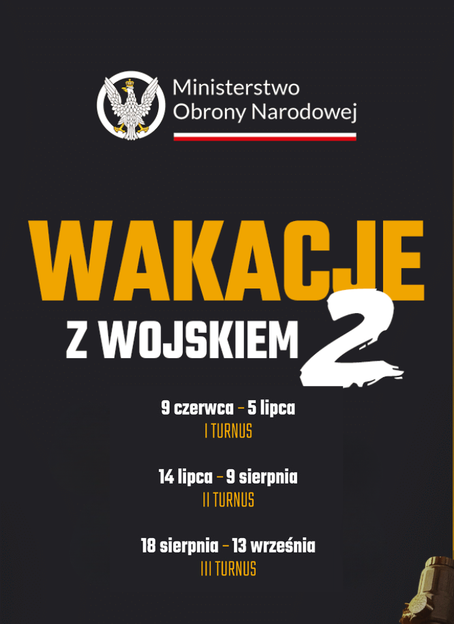 Plakat - Wakacje z wojskiem