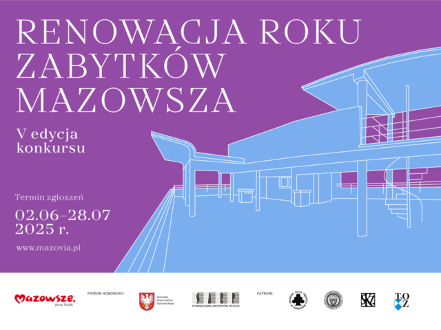 Renowacja Roku Zabytków Mazowsza – V edycja konkursu