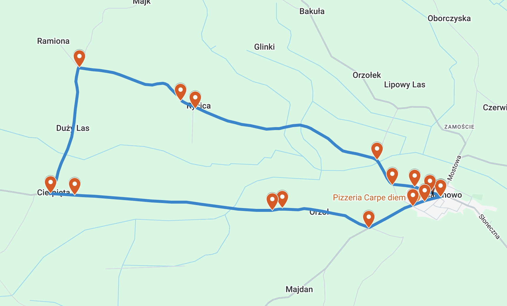 Tour de Kurpie 2025 - etap w gminie Baranowo