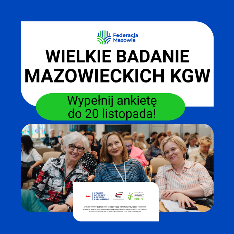 Wielkie badanie mazowieckich KGW! Wypełnij ankietę