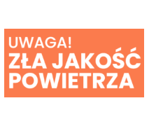 Napis - zła jakość powietrza