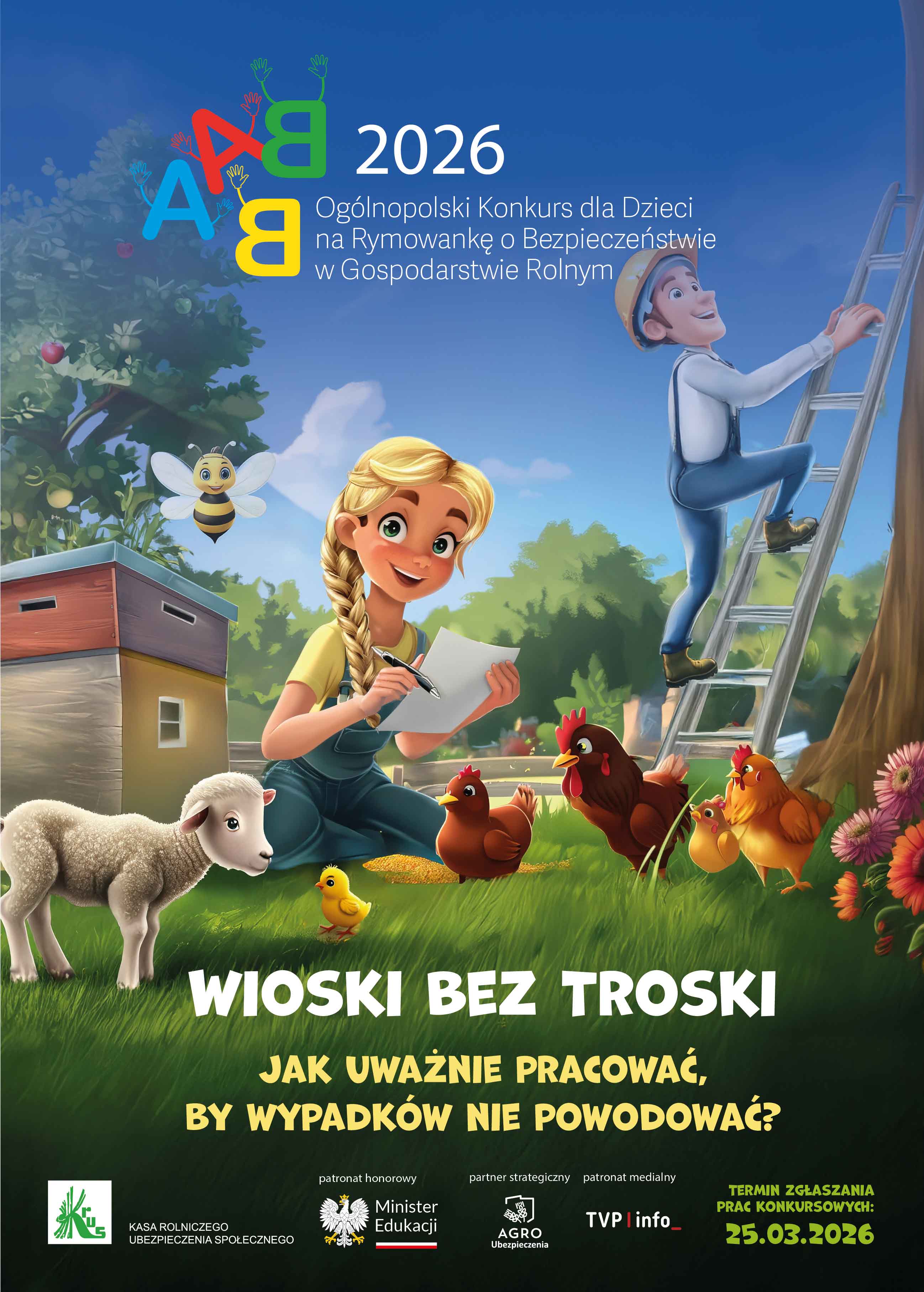 "Wioski bez troski" - plakat informacyjny