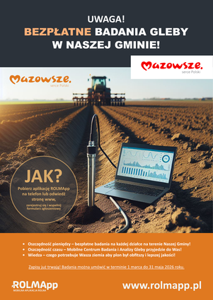 Bezpłatne Badania Gleby - ulotka